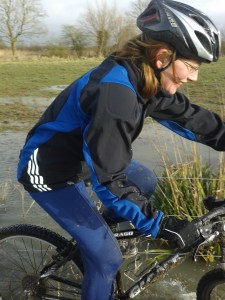 river biking close up